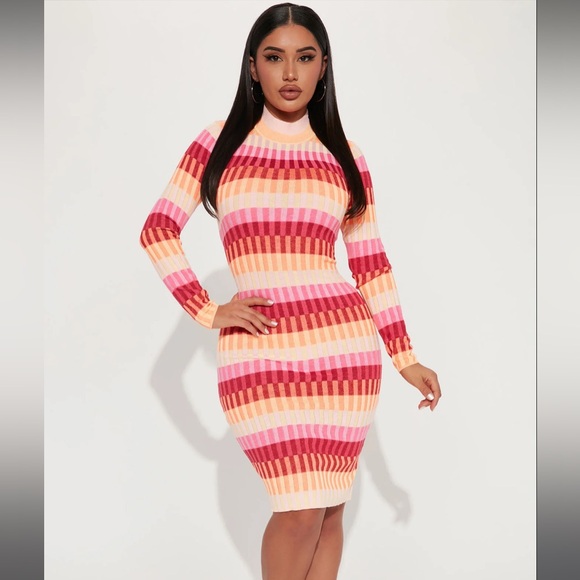 Bright Like Me Sweater Midi Dress - Picture 1 of 3